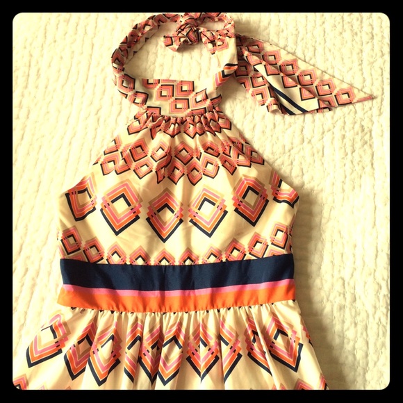 Eliza J maxi dress size 6. Halter, side zip.