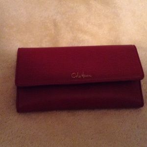 Cole Haan red leather wallet