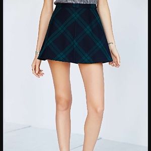Silence + Noise Menswear Plaid Skirt