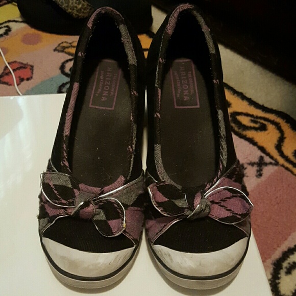 Arizona black wedges size 7.5 OBO - Picture 1 of 4