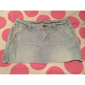 American Eagle Outfitters stripe denim mini skirt