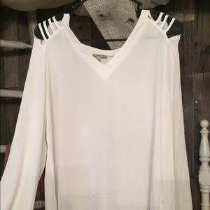 Brand new without tags white long sleeve blouse