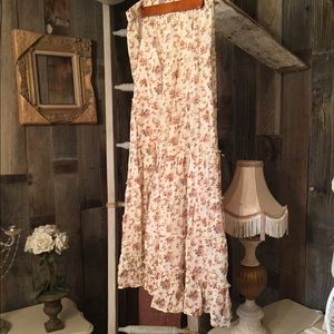 Long skirt from denim and supply