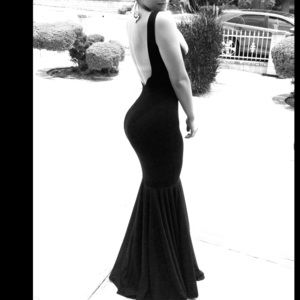 Long Backless Dress
