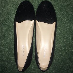 Sparkly Black Flats