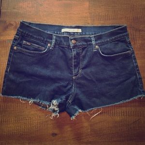 Joe's Jeans Dark Jean Cutoff Shorts