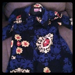 Colorful fall coat- Anthropologie