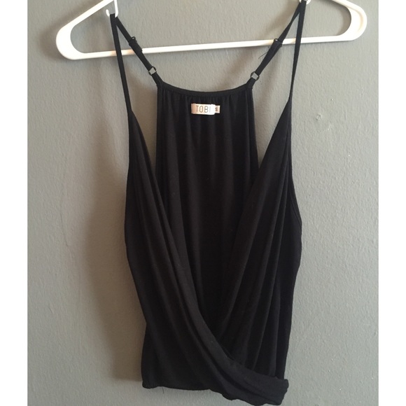 Black Tobi Wrap Tank