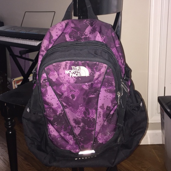 Purple North Face Backpack