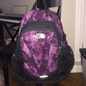 Purple North Face Backpack