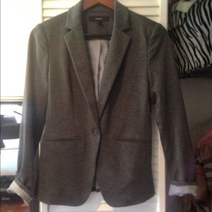 grey / pine striped on the inside blazer