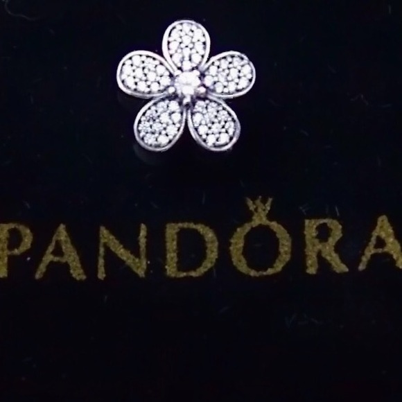 Pandora Daisy Pave Silver Charm NEW! - Picture 2 of 3