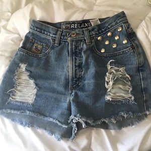 Vintage denim shorts