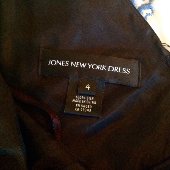 Jones of New York 100% silk black dress 4 - Picture 4 of 4