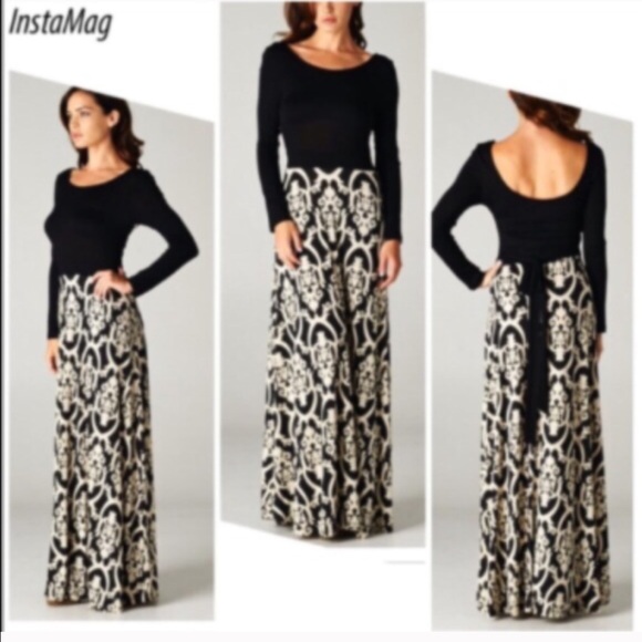 💥HP 7/5, 1/9💥GORGEOUS BAROQUE PRINT MAXI - Picture 3 of 3