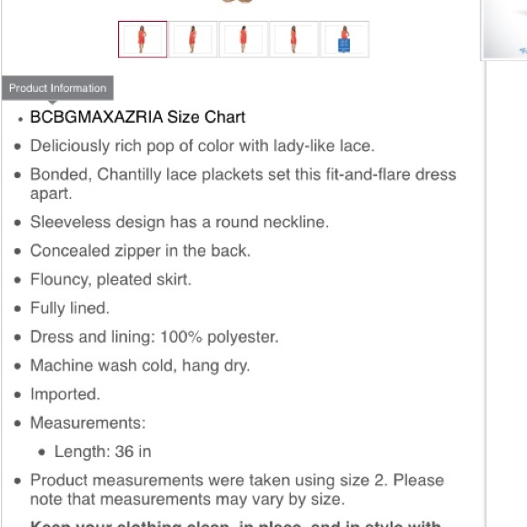 Bcbg dress size 2 - Picture 3 of 3