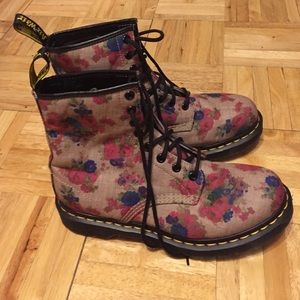 Doc Marten Floral Boots