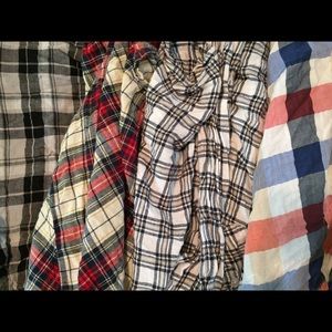 FLANNEL BUNDLE!! assorted colores, size small