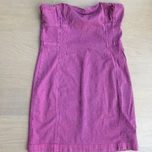 Kimchi Blue UO pink denim pinstripe dress
