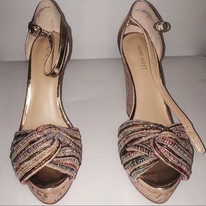 Nine West wedge heels.