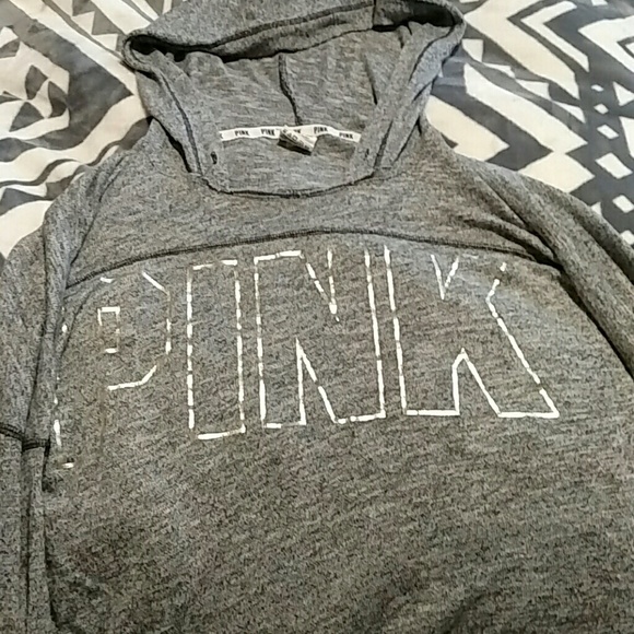 Pink open back hoodie