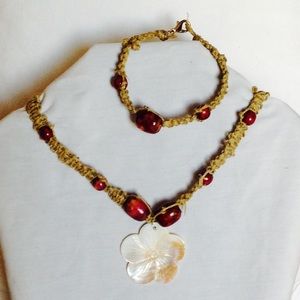 Necklace, Bracelet and earring set