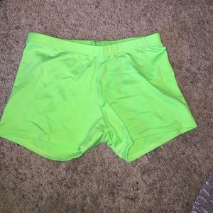 Lime Green Booty shorts