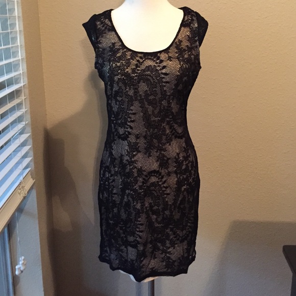 Express Dresses & Skirts - Black lace dress