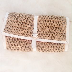 adorable woven clutch
