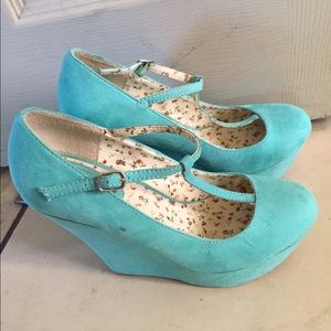Baby blue heels