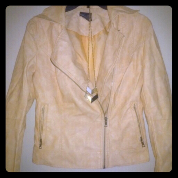Faux leather jacket