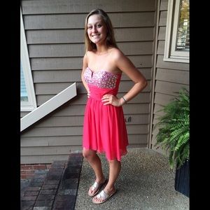 Pink homecoming/prom dress
