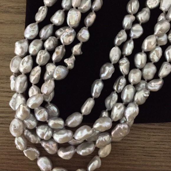 Genuine 5-layer Kenshi Pearl necklace - Picture 2 of 4