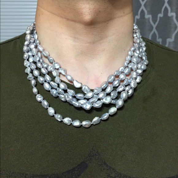 Genuine 5-layer Kenshi Pearl necklace - Picture 3 of 4