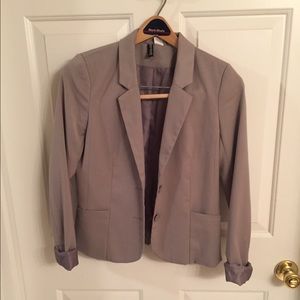 Grey, structured blazer