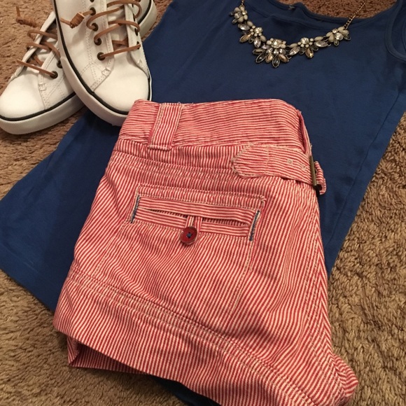 American Eagle Striped Shorts