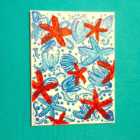 Sold 🎉 Lilly Pulitzer inspired canvas