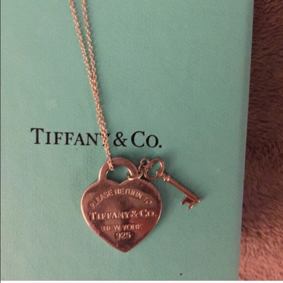 Authentic Tiffany & Co necklace with key charm