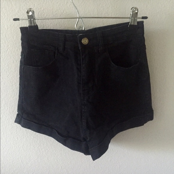 Brandy Melville high waisted black shorts