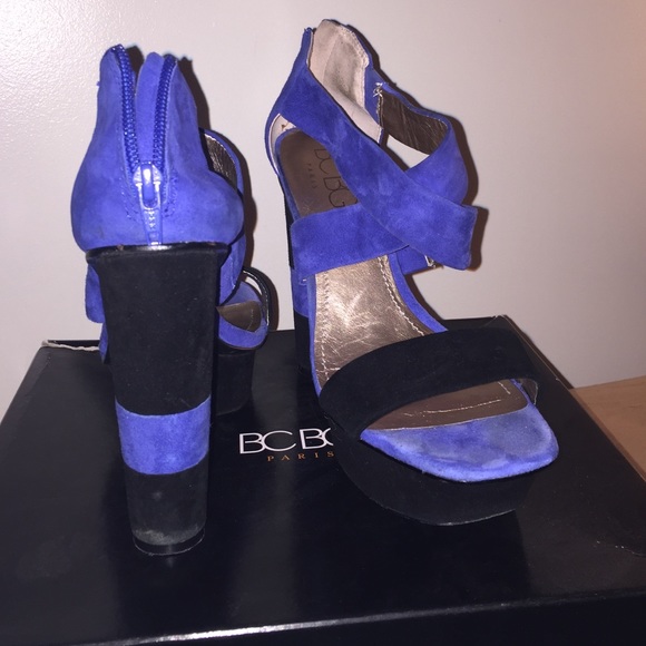 BCBG Cherry 2x Suede shoes high heel platforms - Picture 1 of 4
