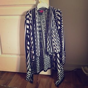 Black and white Aztec cardigan