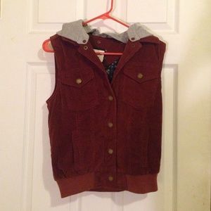 MAKE OFFER F21 Corduroy Button-up Vest