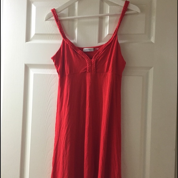 Calvin Klein red dress