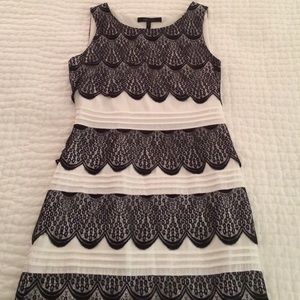 BCBG black and white dress, size 6