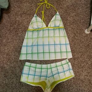 Multicolored tankini