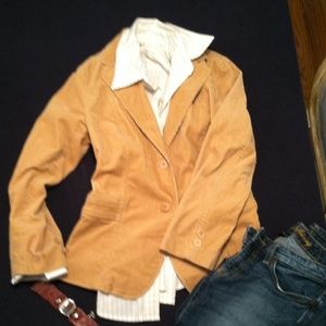J. Crew tan corduroy jacket / blazer. Size S