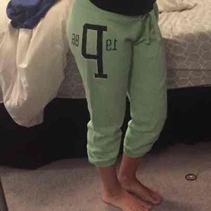 PINK cropped sweats size S