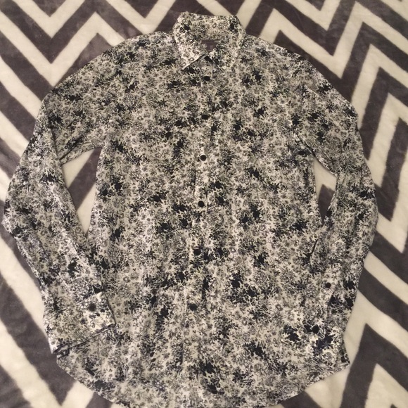Mens floral print dress shirt size small
