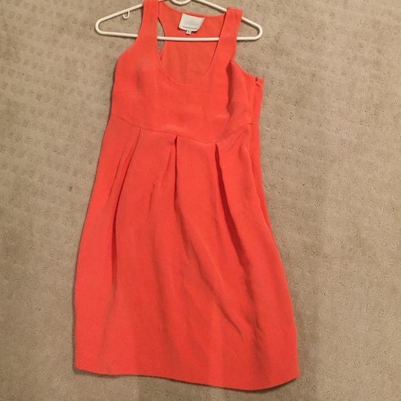 Madison Marcus Orange silk dress - Picture 2 of 3