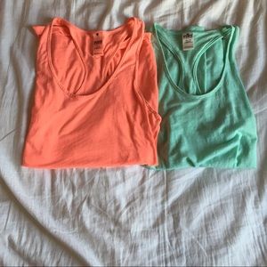 2 PINK vs tank tops